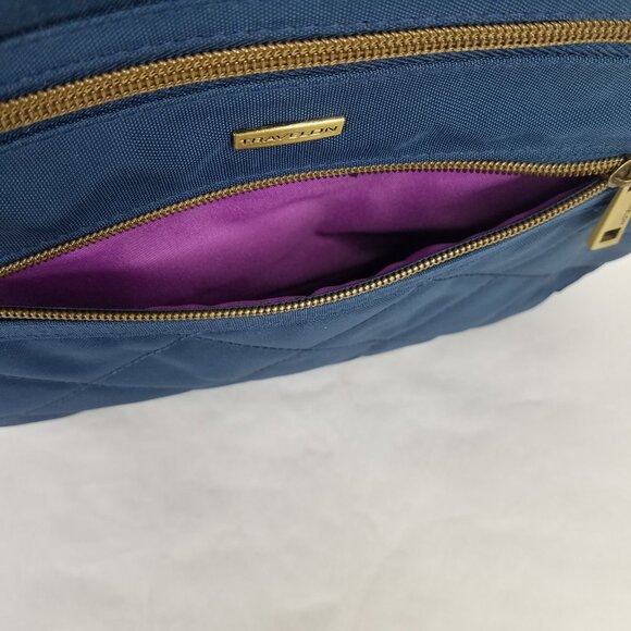 Travelon Bag Women's Navy Quilted Crossbody Purse Messenger Anti-Theft RFID - Picture 12 of 16